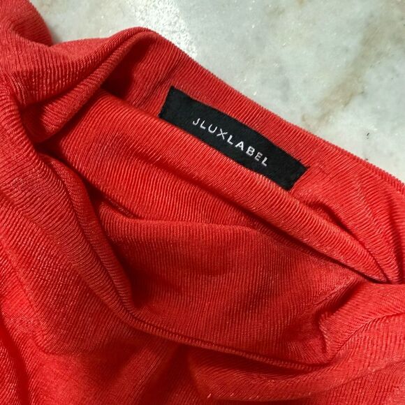 JLUXLABEL RARE Elegant Red Sleeveless Dress - Picture 3 of 3